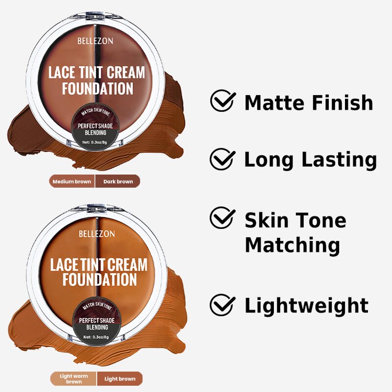 Lace Wig Makeup Cream Manufacturer - Tinted for Seamless Wig Installation Foundation