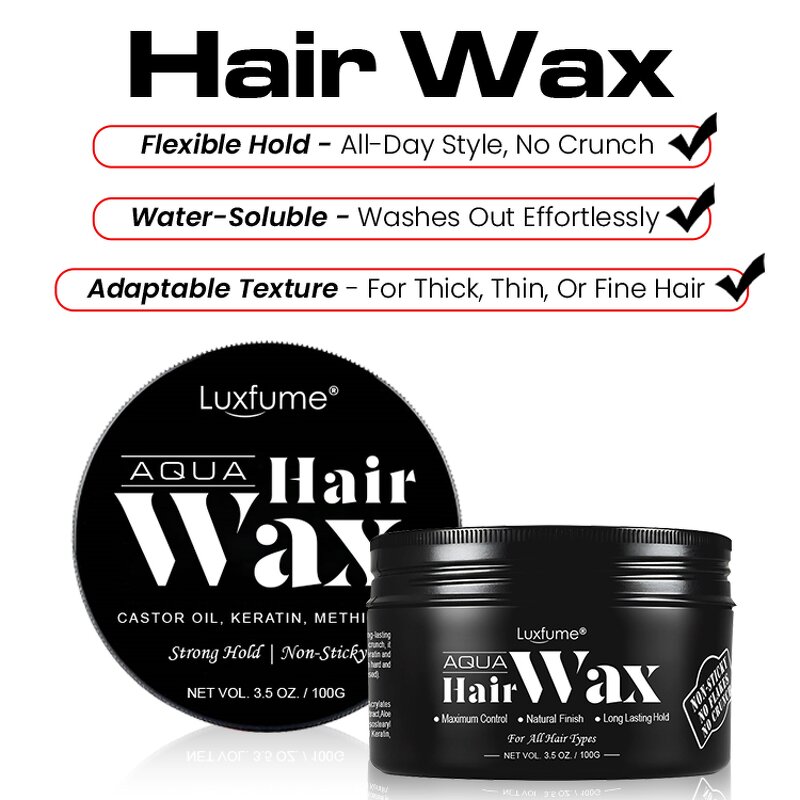 Hair Wax Manufacturer - Custom Logo Strong Hold Sculpting Aqua Gel for Men and Women