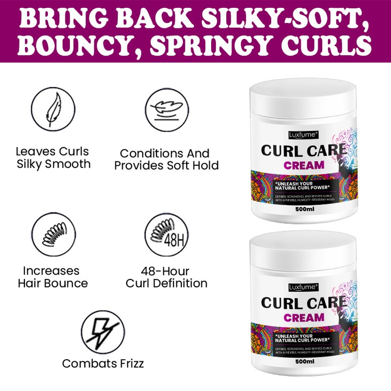 Hair Styling Cream Manufacturer - Flexible Hold Curls Without Stiffness Frizz Control