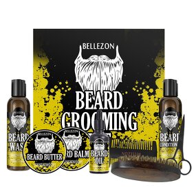 Beard Care Set Manufacturer - 8 Pcs OEM Custom Products Shampoo Conditioner Oil