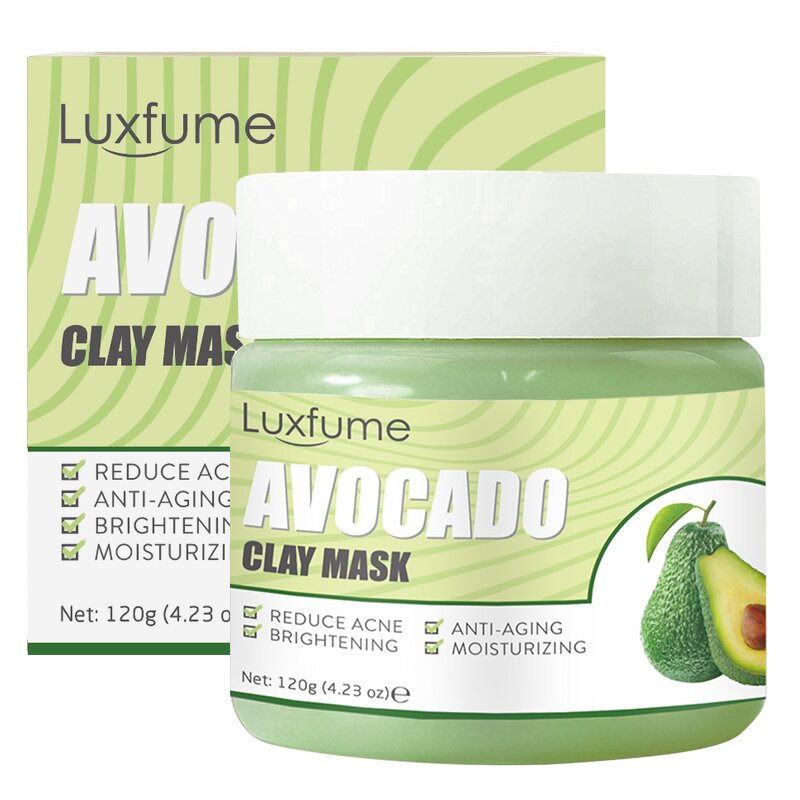 Facial Mask Manufacturer - Avocado Green Clay for Blackhead Removal Moisturizing