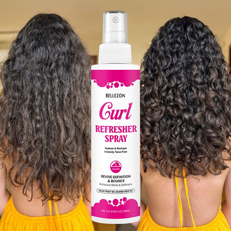 Curl Refresher Spray Manufacturer - Enhance Natural Curl Pattern Add Bounce Smooth Frizz