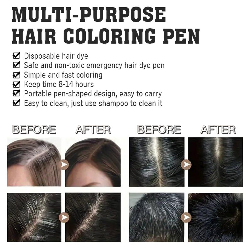 Lace Tint Pen Manufacturer - 3ml Precision Parting for Wig Root Touch up Dye