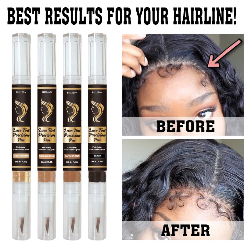 Lace Tint Pen Manufacturer - 3ml Precision Parting for Wig Root Touch up Dye