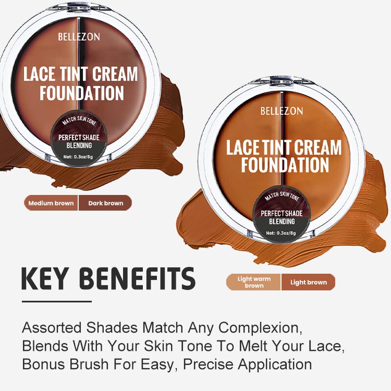 Lace Wig Makeup Cream Manufacturer - Tinted for Seamless Wig Installation Foundation