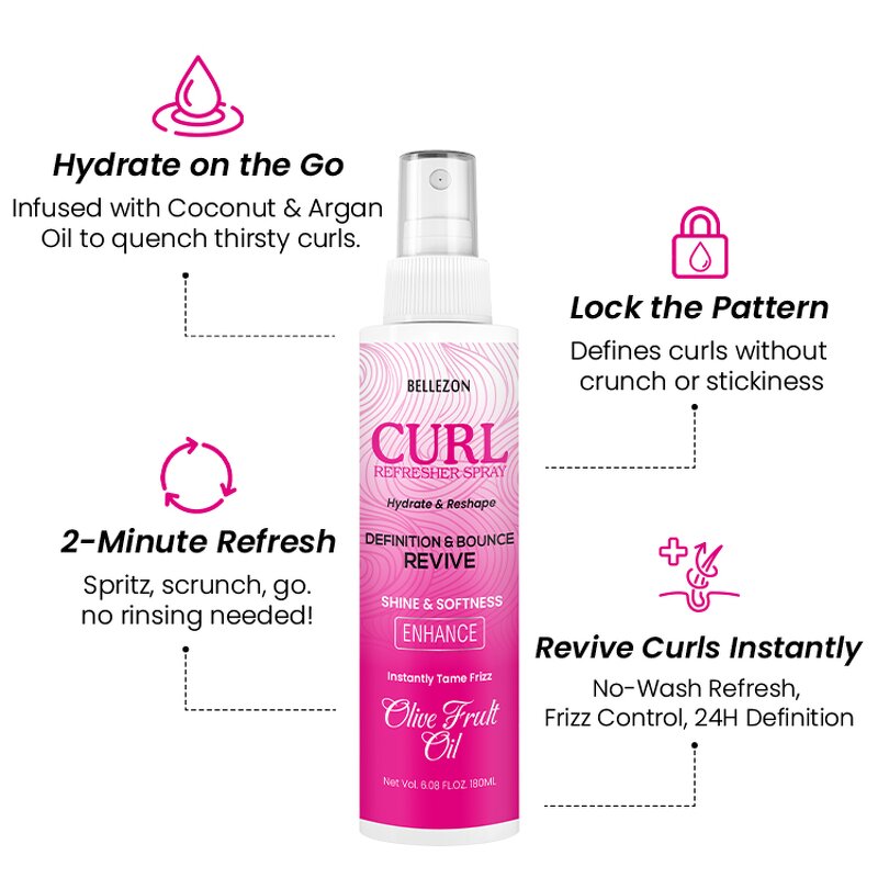 Hair Refresher Spray Manufacturer - Wholesale Hydrate Redefine Curls Frizz Control