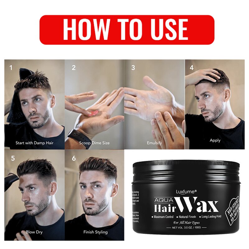 Hair Wax Manufacturer - Custom Logo Strong Hold Sculpting Aqua Gel for Men and Women