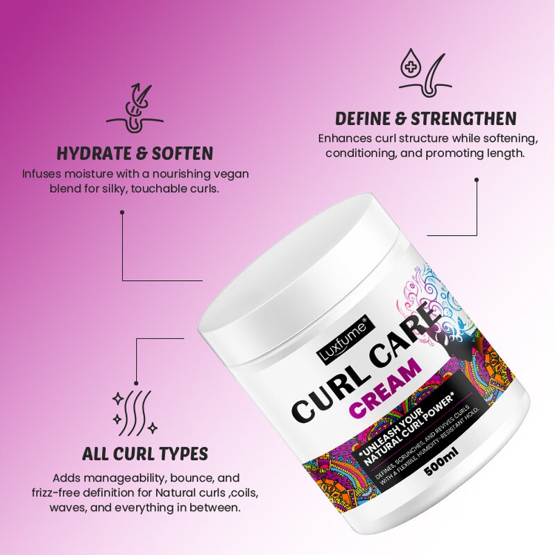 Hair Styling Cream Manufacturer - Flexible Hold Curls Without Stiffness Frizz Control