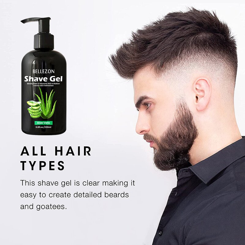 Shaving Gel Manufacturer - Beard Aloe Vera Deep Cleansing Refreshing Private Label