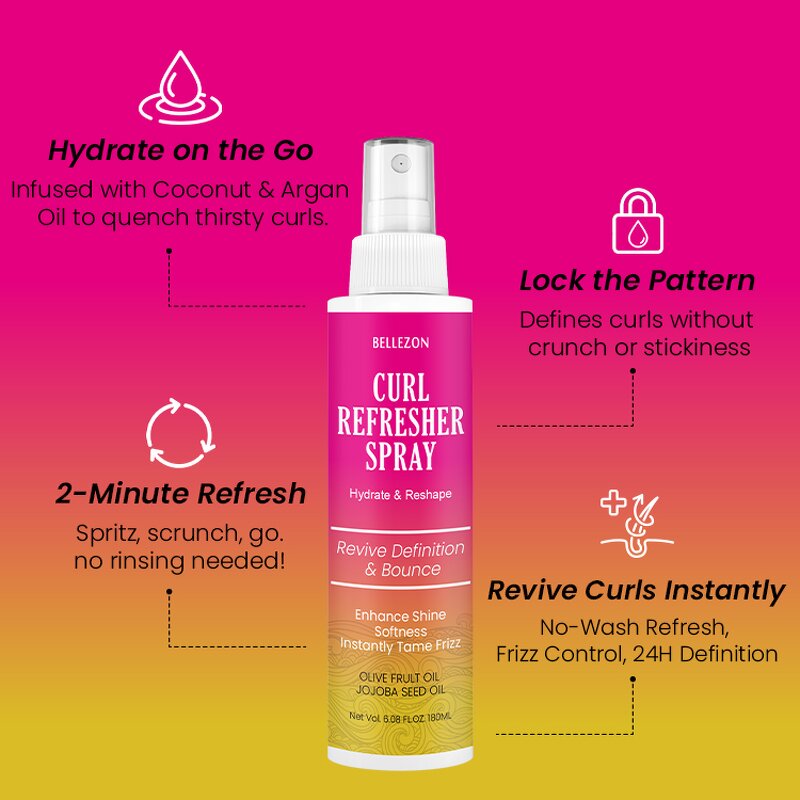 Curl Refresher Spray Manufacturer - Instantly Revive Refresh Hair Perfume for Frizzy Hair