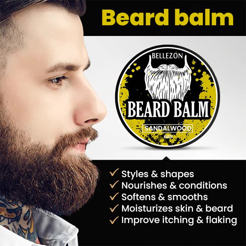 Beard Care Set Manufacturer - 8 Pcs OEM Custom Products Shampoo Conditioner Oil