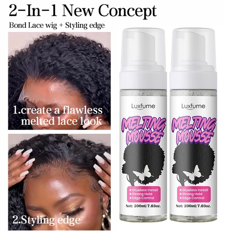 Wig Adhesive Mousse Manufacturer - Lace Melting Edge Control Extreme Firm Hold Invisible