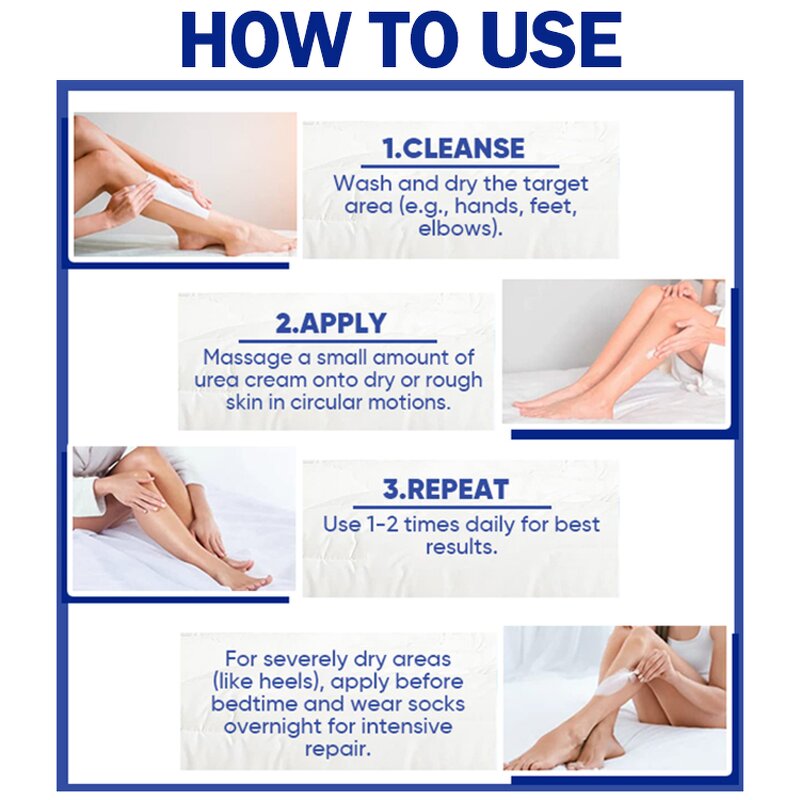 Urea Cream Manufacturer - Hydrating Softening Exfoliating Repairing Dry Rough Callused Skin