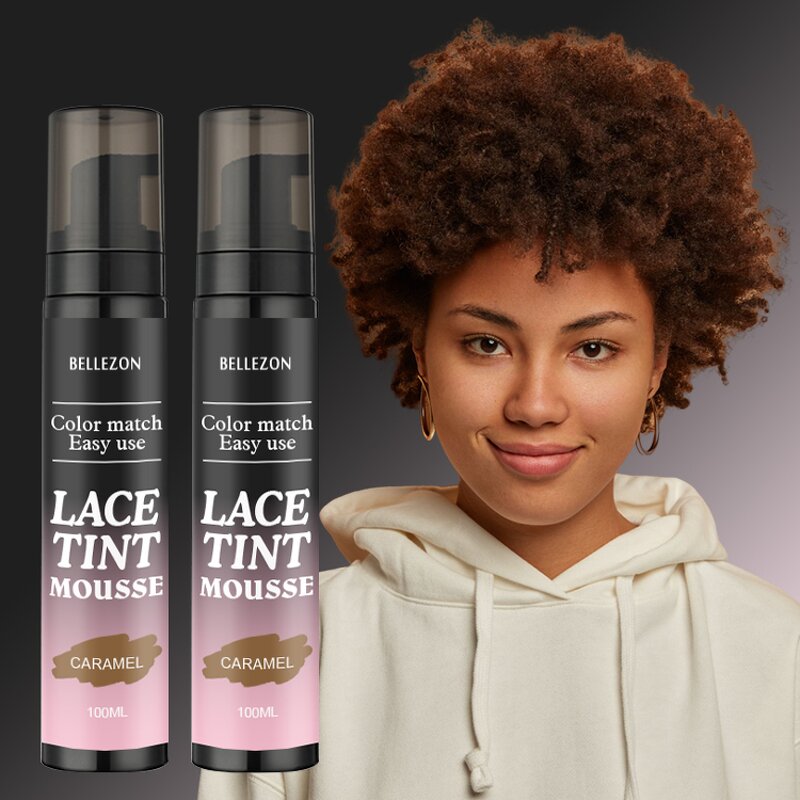 Lace Tint Mousse Manufacturer - Quick Dry Foam Dark Brown Skin Tone Matching