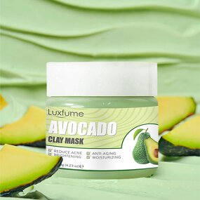 Facial Mask Manufacturer - Avocado Green Clay for Blackhead Removal Moisturizing