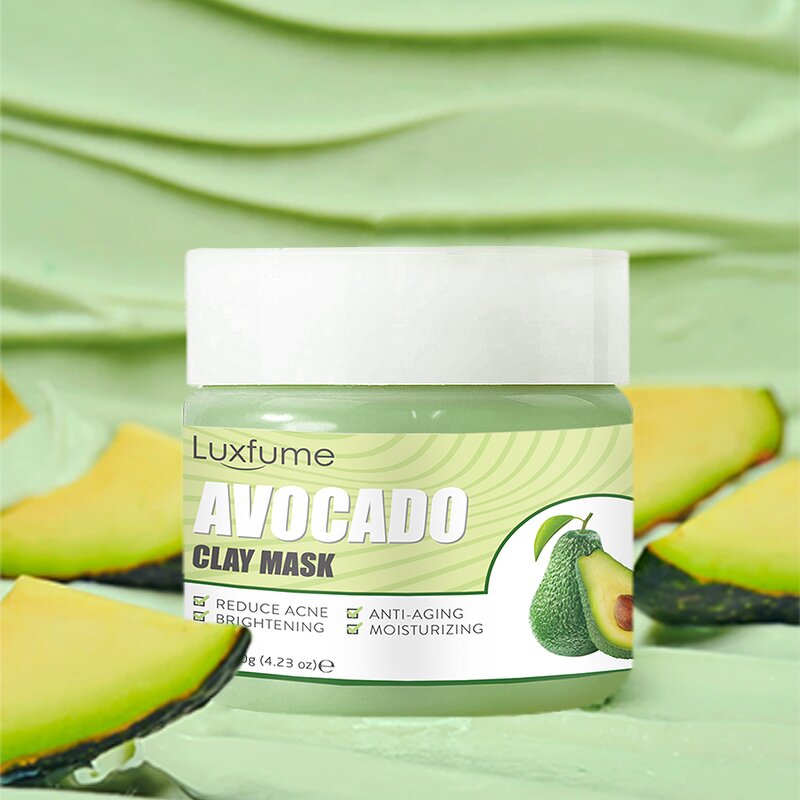 Facial Mask Manufacturer - Avocado Green Clay for Blackhead Removal Moisturizing