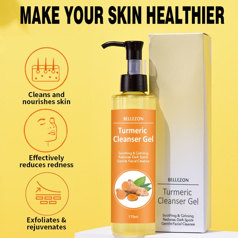 Turmeric Face Wash Set Manufacturer - Cleanser Cleansing Pads Brightening Gel Wash