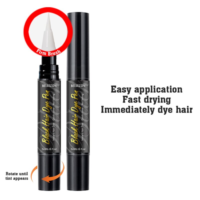 Lace Tint Pen Manufacturer - High Precision Black Coloring Gray Coverage Hair Dye