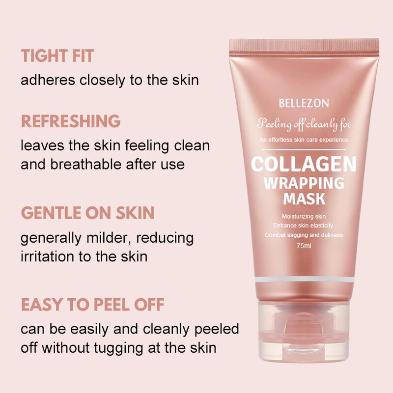 Collagen Face Mask Manufacturer - Wrapping Peel Off Enhance Elasticity Reduce Sagging