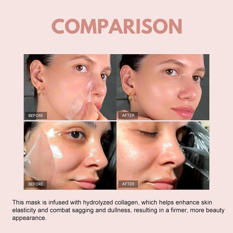 Collagen Face Mask Manufacturer - Wrapping Peel Off Enhance Elasticity Reduce Sagging