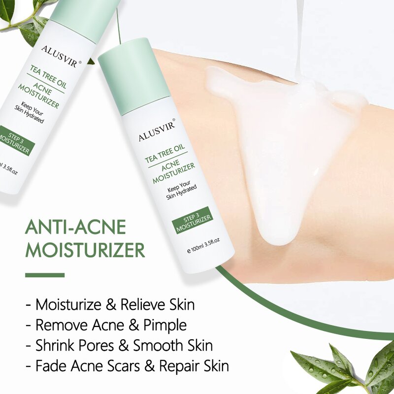 Skincare Set Manufacturer - Anti Acne Korean Natural Organic Tea Tree Moisturizing Facial Set