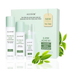 Skincare Set Manufacturer - Anti Acne Korean Natural Organic Tea Tree Moisturizing Facial Set