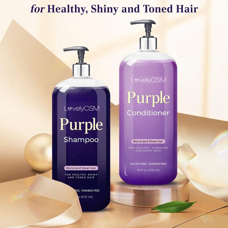 Shampoo Conditioner - Manufacturer - OEM OBM - Sulfate-Free - Anti-Dandruff - Purple Silver Repair
