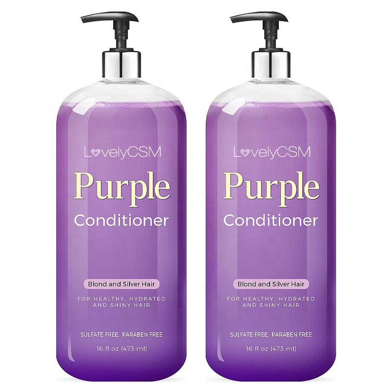 Shampoo Conditioner - Manufacturer - OEM OBM - Sulfate-Free - Anti-Dandruff - Purple Silver Repair