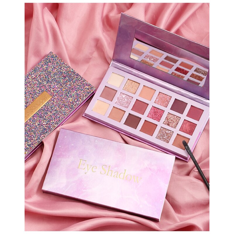 Eye Shadow Palette - Manufacturer - 18-Color - High Pigment Waterproof - Mineral Matte Powder