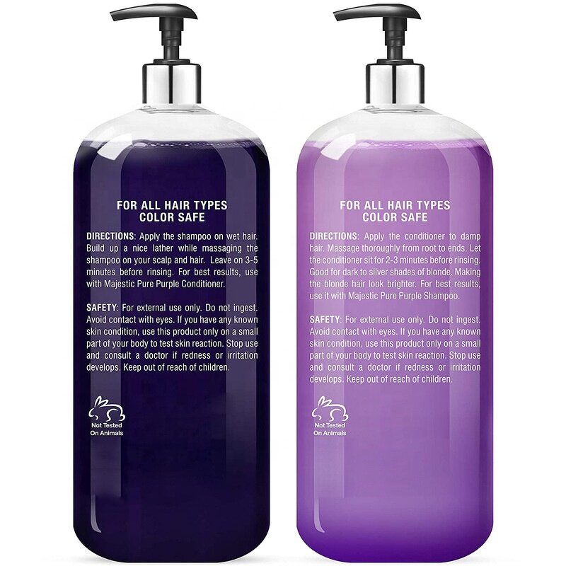 Shampoo Conditioner - Manufacturer - OEM OBM - Sulfate-Free - Anti-Dandruff - Purple Silver Repair