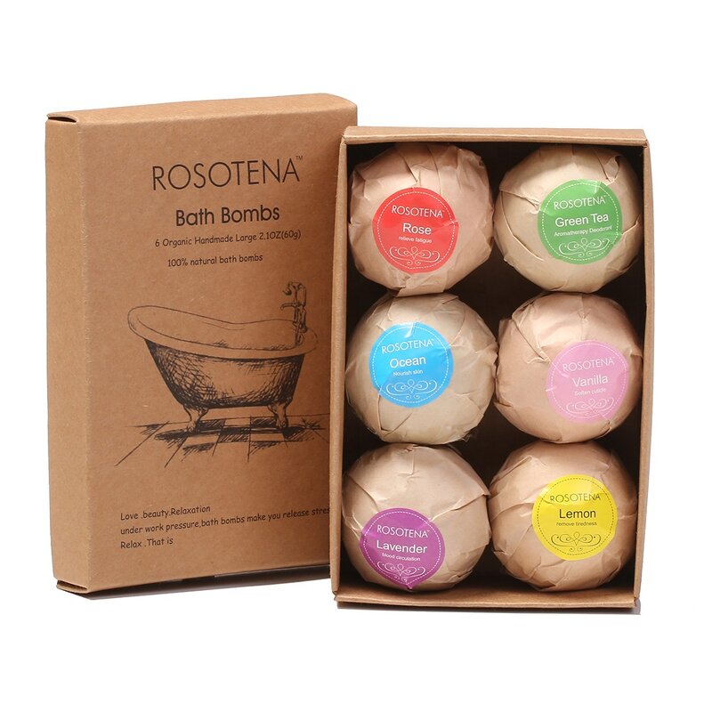 Bath Bombs Gift Set - Manufacturer - Natural Organic - Colorful Fragrance - Christmas Bubble Bath