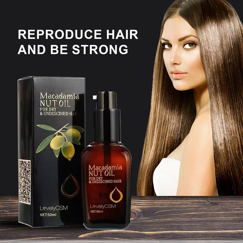 Hair Growth Serum - Manufacturer - Pure Essential Oil - Macadamia Nut - Batana Oil - Dry Frizzy Hair