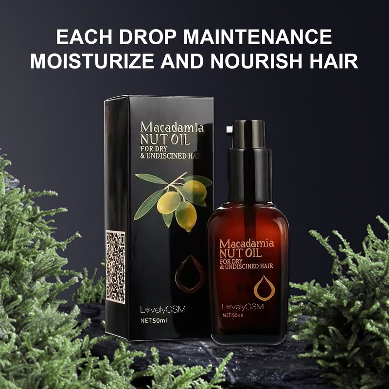 Hair Growth Serum - Manufacturer - Pure Essential Oil - Macadamia Nut - Batana Oil - Dry Frizzy Hair