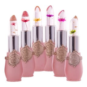 Lip Balm - Manufacturer - 6-Piece Crystal Flower - Nourishing Hydrating - Multi-flavor Jelly