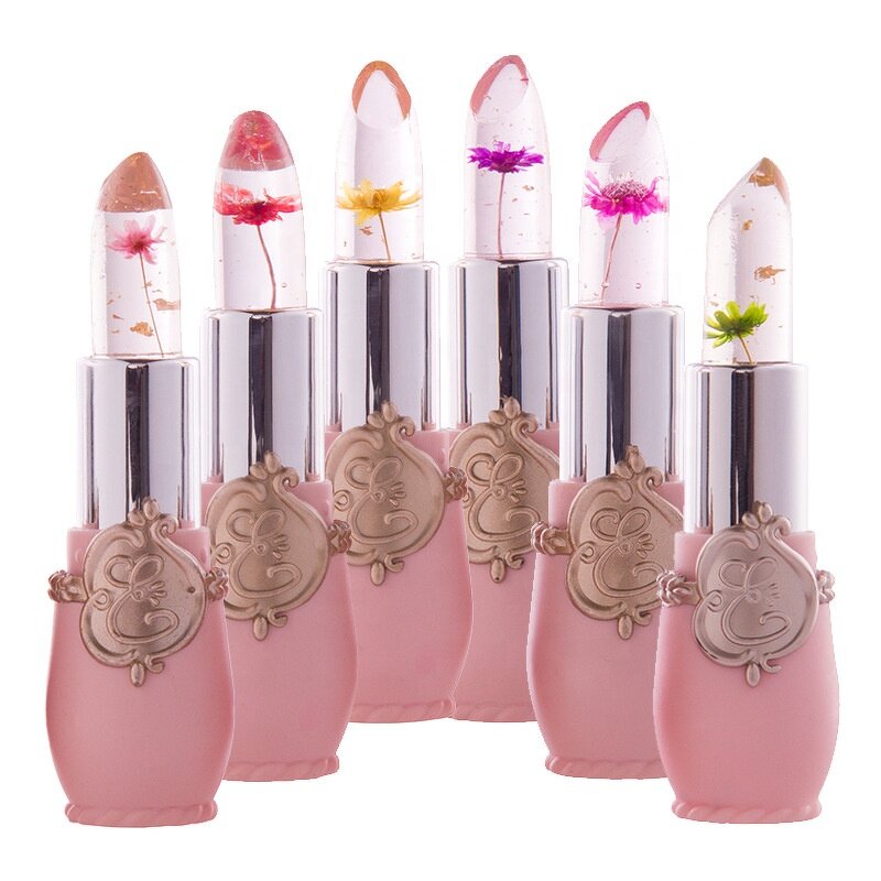 Lip Balm - Manufacturer - 6-Piece Crystal Flower - Nourishing Hydrating - Multi-flavor Jelly
