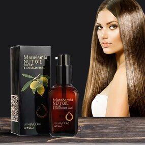 Hair Growth Serum - Manufacturer - Pure Essential Oil - Macadamia Nut - Batana Oil - Dry Frizzy Hair