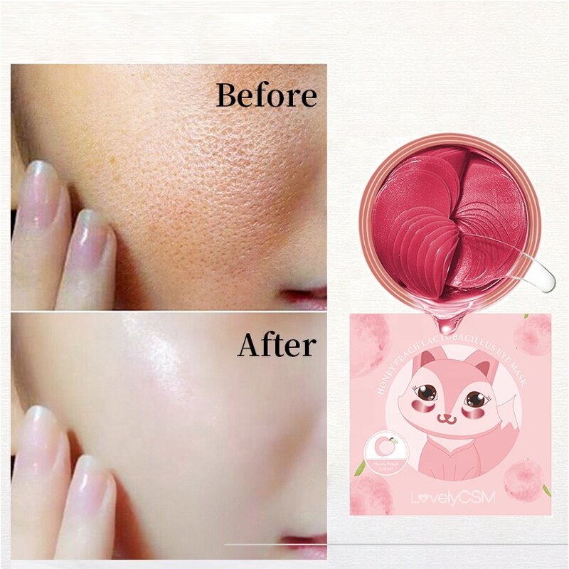 Eye Mask - Manufacturer - Peach Collagen - 24K Gold - Dark Circle Removal - Korean Moisturizing