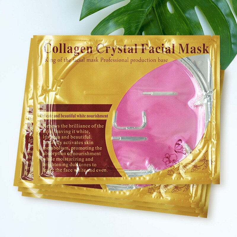 Facial Sheet Mask - Manufacturer - Collagen Herbal - Repairing Anti-Aging - Korean Rose Crystal