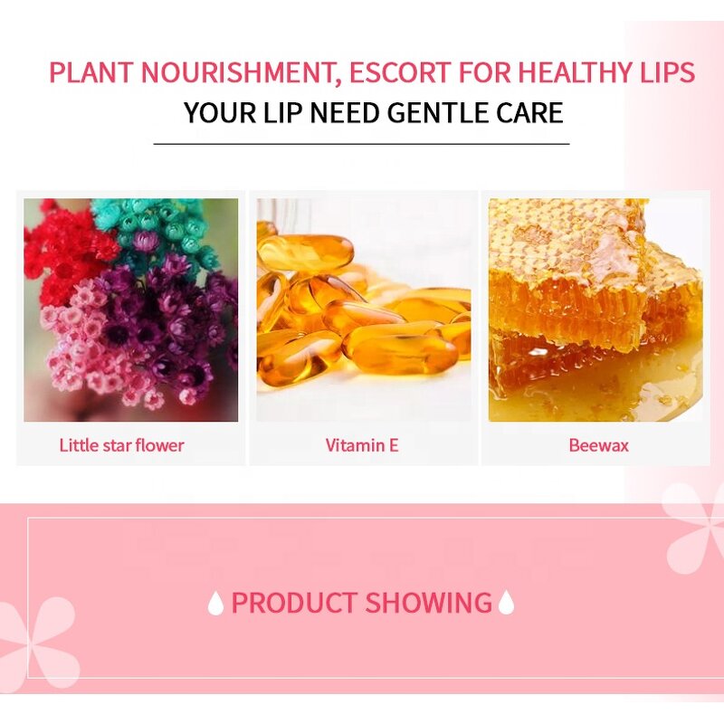 Lipstick - Manufacturer - Flower Design - Vitamin E Infused - Color Changing - Aloe Vera Jelly