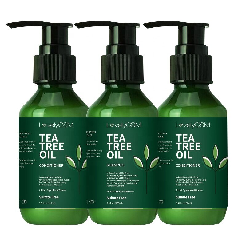 OEM Wholesale Nourishing Thickening Damaged Hair Care Set Soybean Protein Anti Hair Loss Morocco Argan Tea Tree Oil Cream