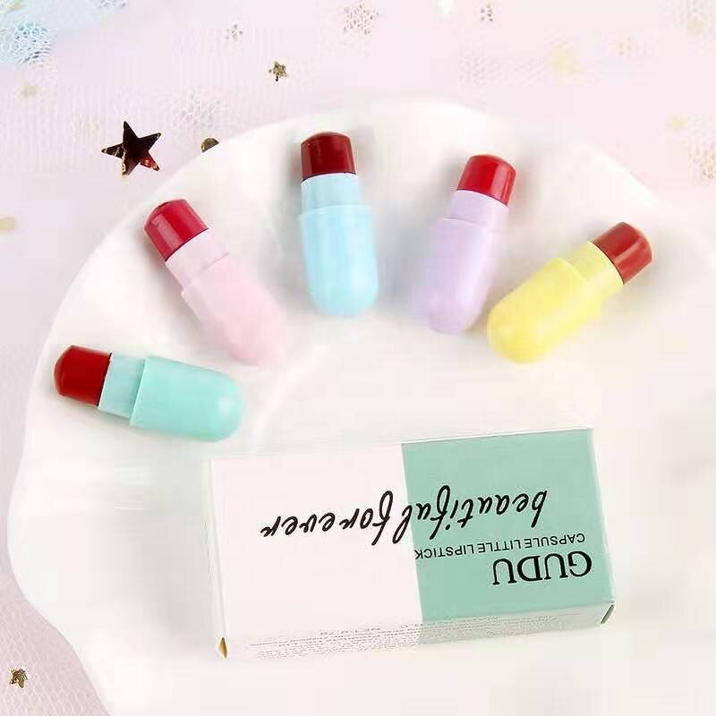 Lipstick - Manufacturer - Mini Capsule - Matte Waterproof - Long-lasting - Multi Colored Natural