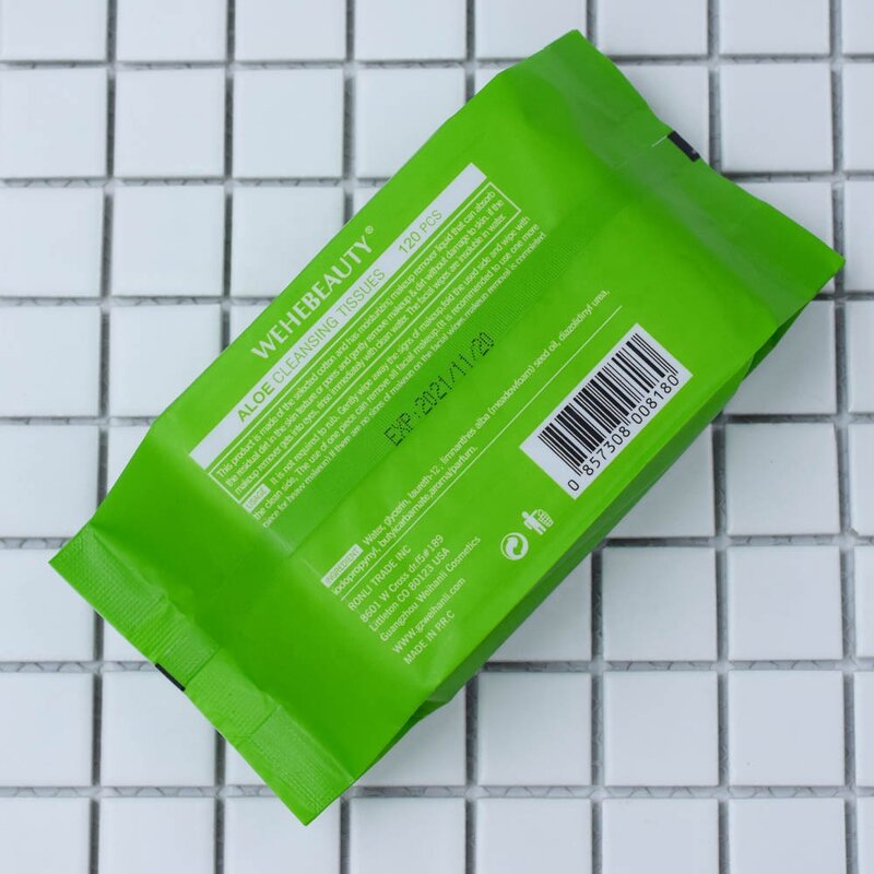 Makeup Remover Wipes - Manufacturer - Natural Vegan - Aloe Vera Microfiber - Face Cleansing Cloth