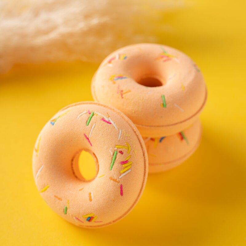 Bath Bombs - Manufacturer - Organic Handmade - Donut Shape - Luxury Relaxing - Kids Body Care