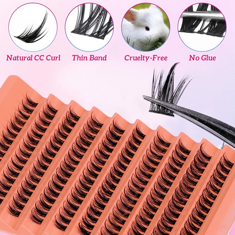 DIY False Eyelashes Supplier - OEM Segment Self Grafting 10 Rows 3D Mix