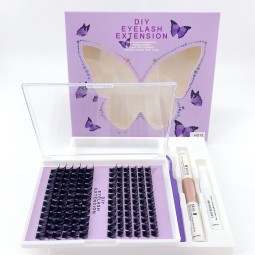 Cluster Eyelashes Set Manufacturer - OEM 16 Styles 8-16mm Mixed Segmental Lashes