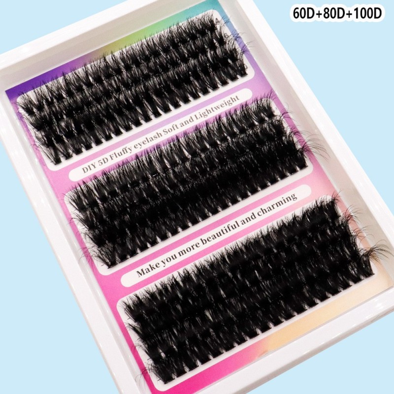Cluster Eyelashes Supplier - Wholesale 12 Rows 60D-200D Segmented DIY Lashes