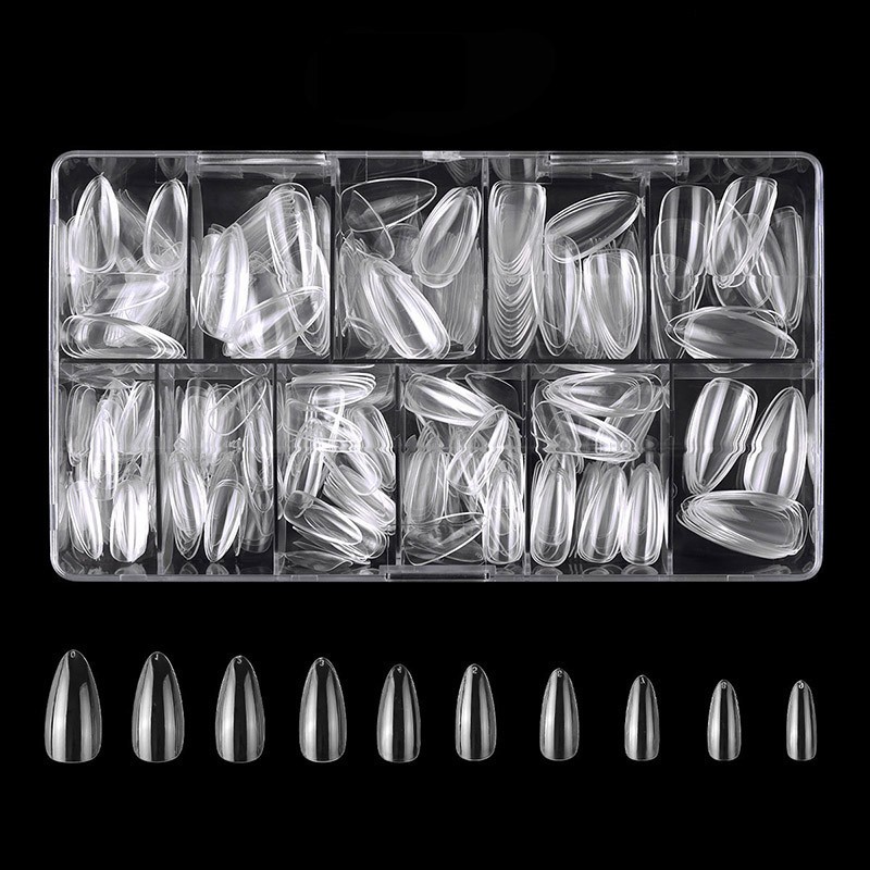 Press Manicure Nails Manufacturer - OEM 500pcs/Box ABS Transparent French Style