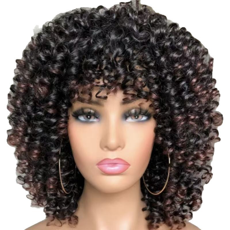 Curly Synthetic Wig Factory - OEM African Small Curly Natural Wave Afro