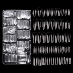 Press Manicure Nails Manufacturer - OEM 500pcs/Box ABS Transparent French Style