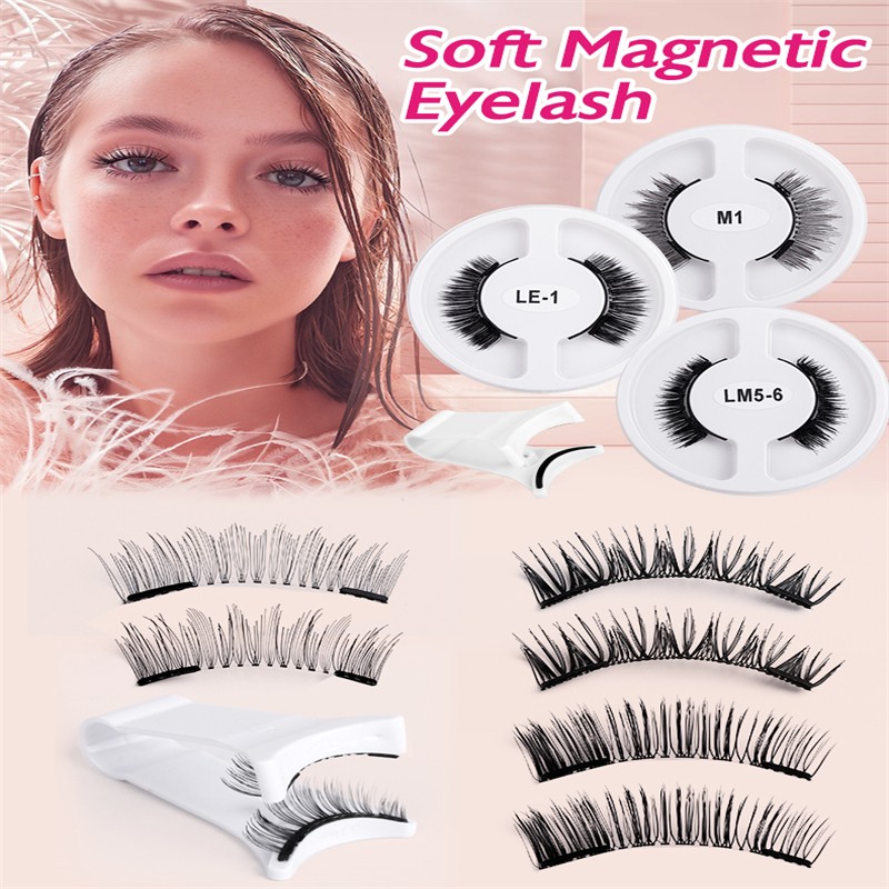 Magnetic Eyelashes Clip Set Manufacturer - OEM 1 Box Soft Slender Natural-Look Reusable